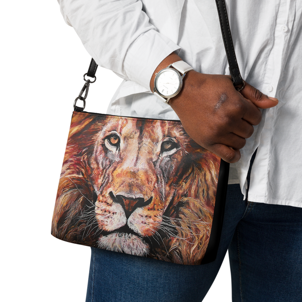 Lion Crossbody bag, One side printed