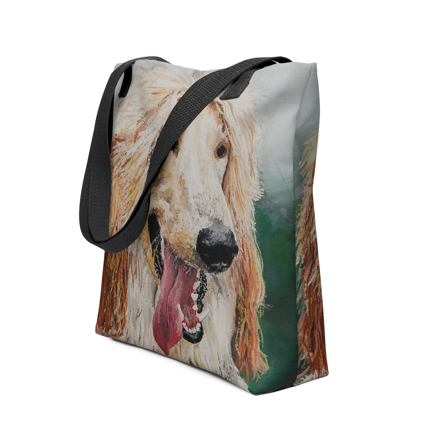 Tote bag with afghan hound