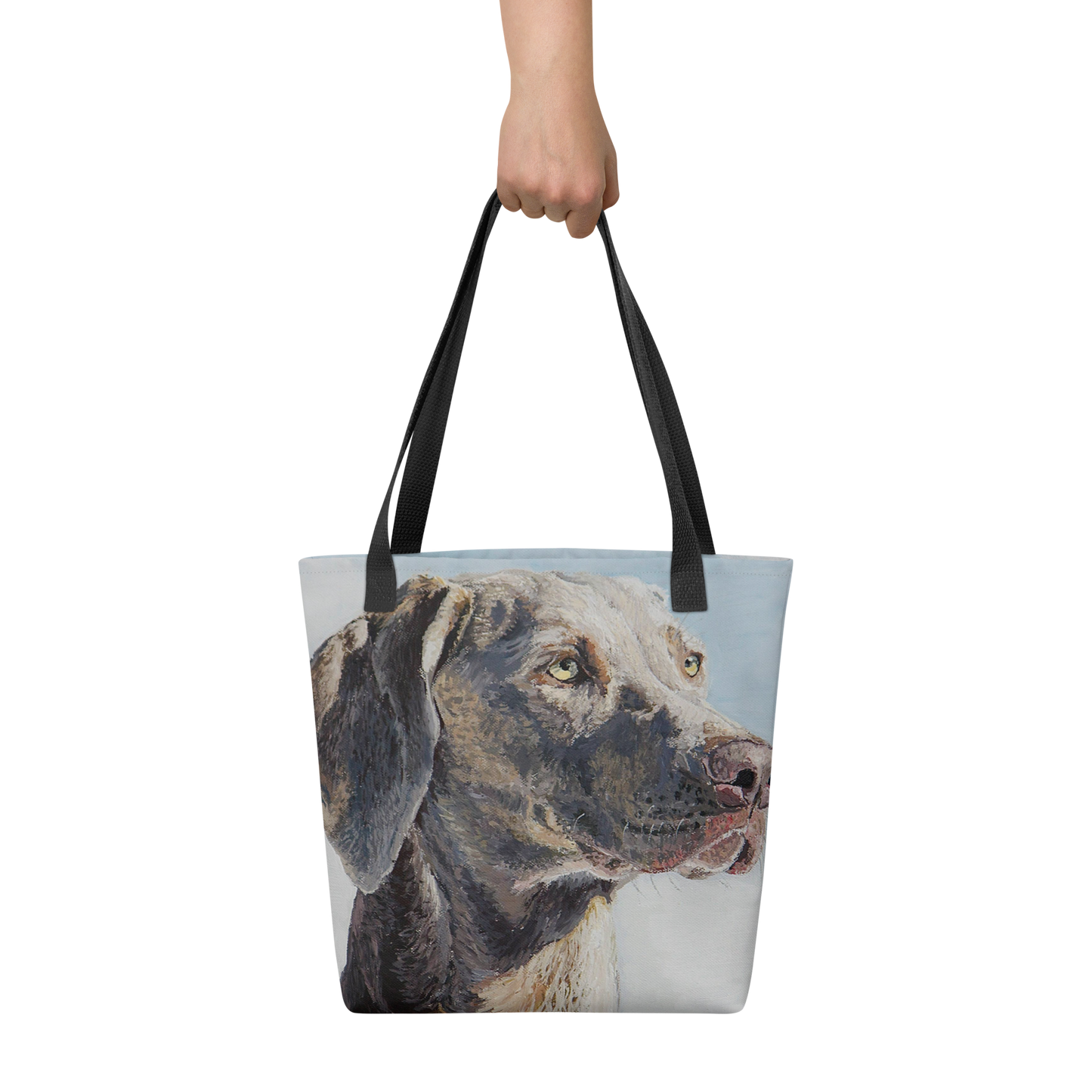 Tote bag with Weimaraner