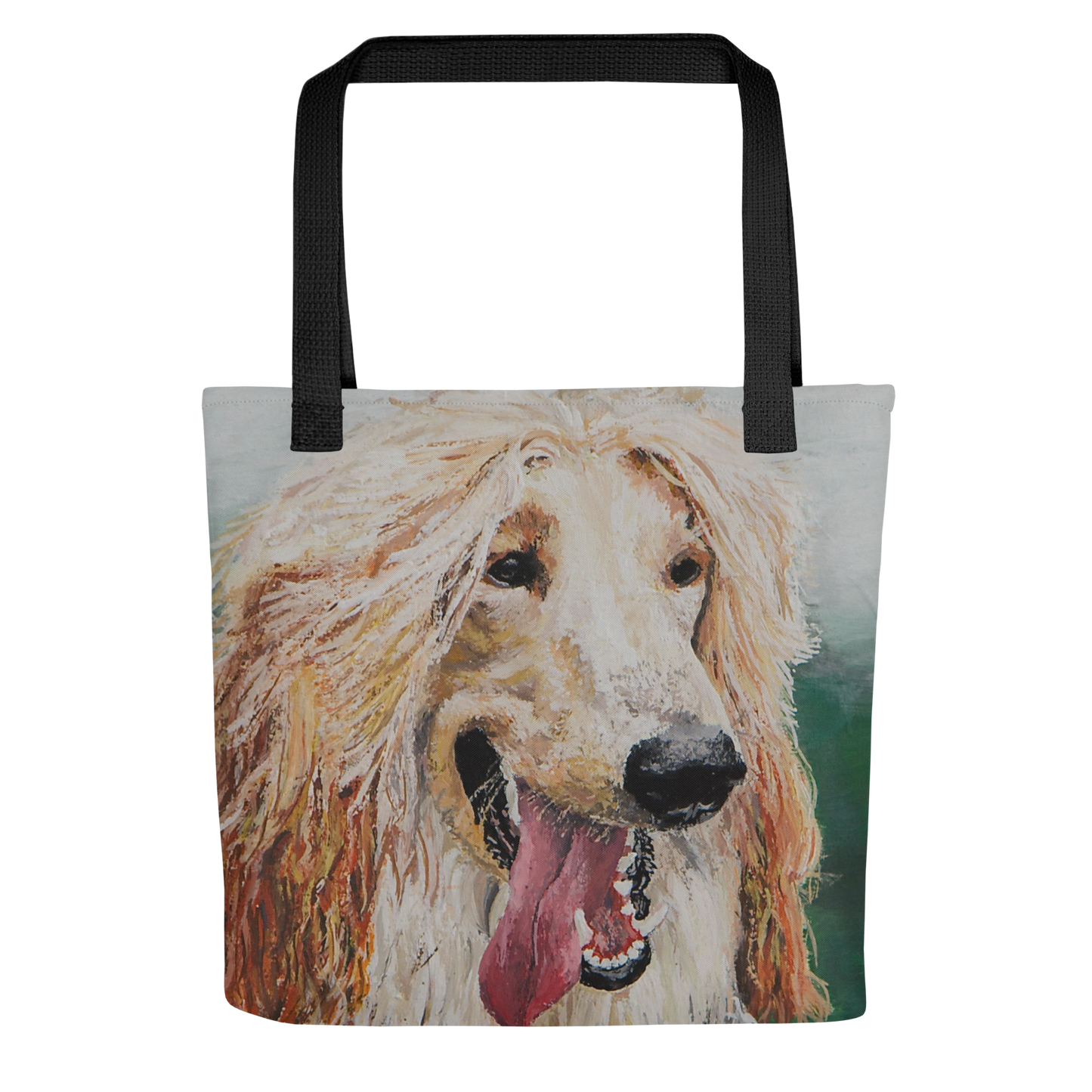 Tote bag with afghan hound