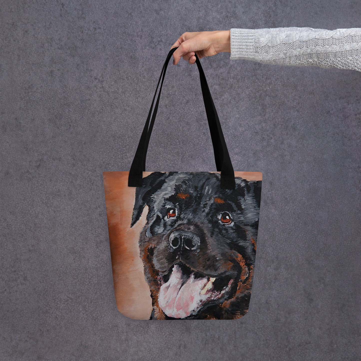 Tote bag with Rottweiler