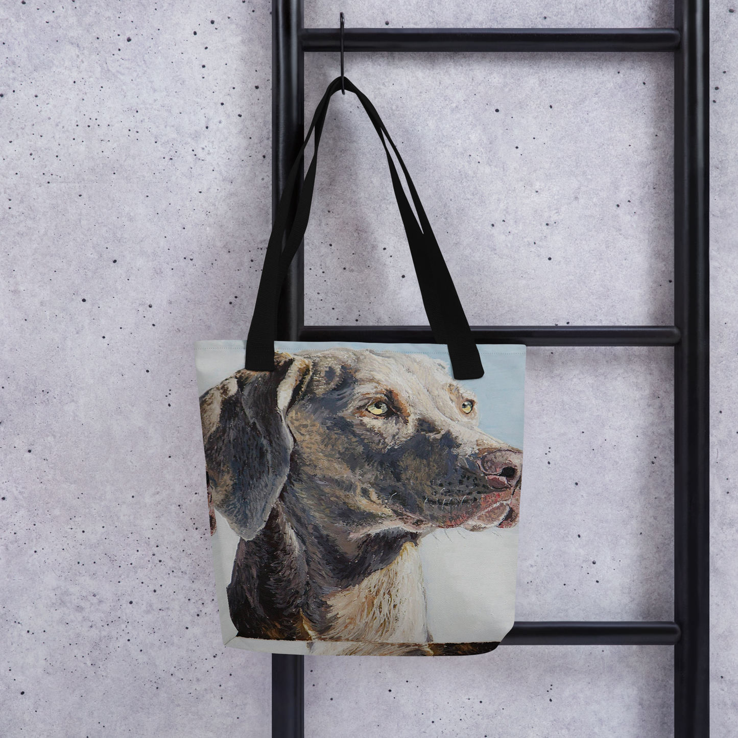 Tote bag with Weimaraner