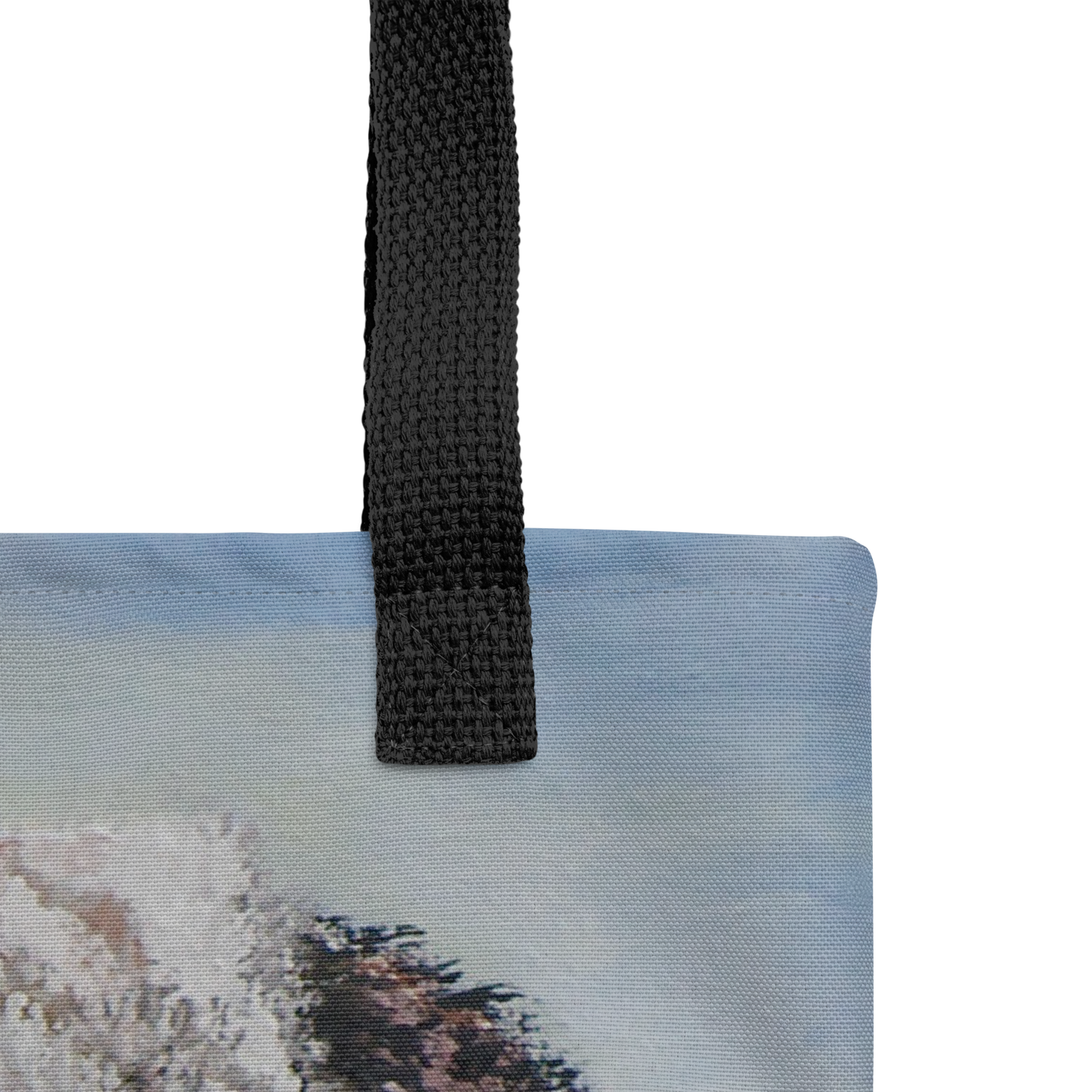 Tote bag with pug face