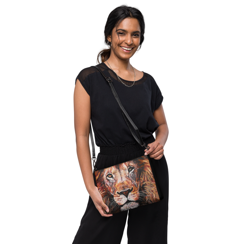 Lion Crossbody bag, One side printed