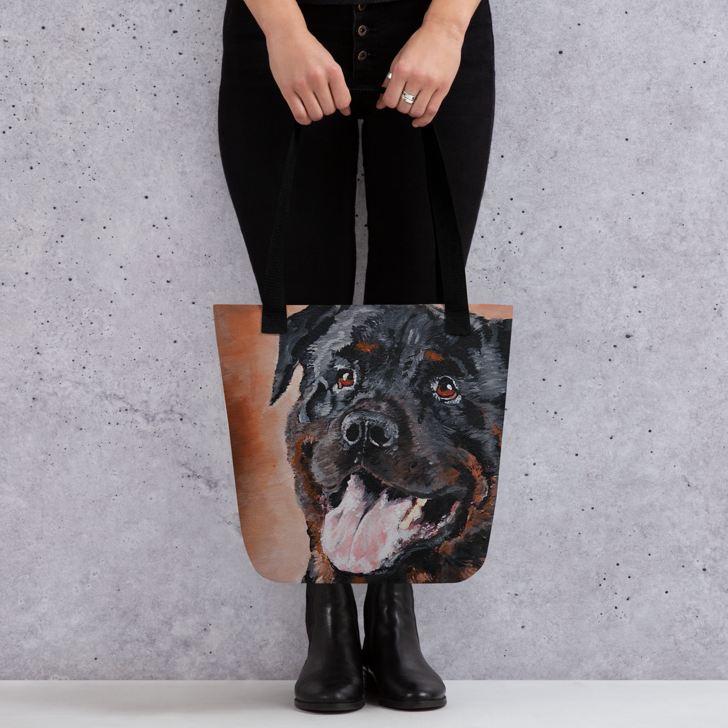 Tote bag with Rottweiler